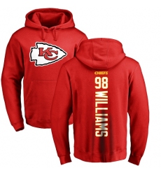 NFL Nike Kansas City Chiefs #98 Xavier Williams Red Backer Pullover Hoodie