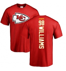 NFL Nike Kansas City Chiefs #98 Xavier Williams Red Backer T-Shirt