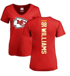 NFL Women's Nike Kansas City Chiefs #98 Xavier Williams Red Backer T-Shirt