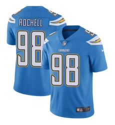 Men's Nike Los Angeles Chargers #98 Isaac Rochell Electric Blue Alternate Vapor Untouchable Limited Player NFL Jersey