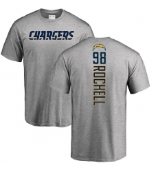 NFL Nike Los Angeles Chargers #98 Isaac Rochell Ash Backer T-Shirt