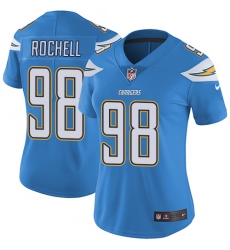 Women's Nike Los Angeles Chargers #98 Isaac Rochell Electric Blue Alternate Vapor Untouchable Limited Player NFL Jersey