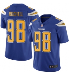 Youth Nike Los Angeles Chargers #98 Isaac Rochell Limited Electric Blue Rush Vapor Untouchable NFL Jersey