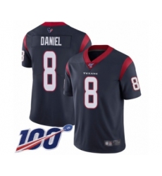 Men's Houston Texans #8 Trevor Daniel Navy Blue Team Color Vapor Untouchable Limited Player 100th Season Football Jersey