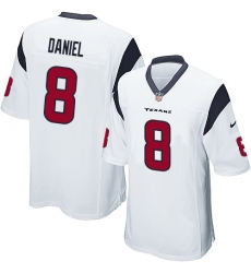 Men's Nike Houston Texans #8 Trevor Daniel Game White NFL Jersey