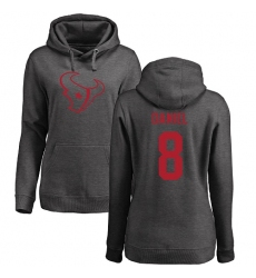 NFL Women's Nike Houston Texans #8 Trevor Daniel Ash One Color Pullover Hoodie