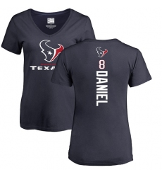 NFL Women's Nike Houston Texans #8 Trevor Daniel Navy Blue Backer T-Shirt