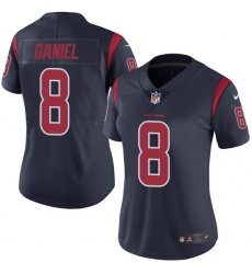 Women's Nike Houston Texans #8 Trevor Daniel Limited Navy Blue Rush Vapor Untouchable NFL Jersey