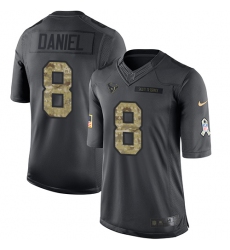 Youth Nike Houston Texans #8 Trevor Daniel Limited Black 2016 Salute to Service NFL Jersey
