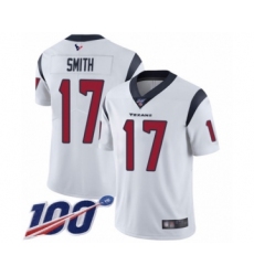Men's Houston Texans #17 Vyncint Smith White Vapor Untouchable Limited Player 100th Season Football Jersey