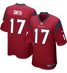 Men's Nike Houston Texans #17 Vyncint Smith Game Red Alternate NFL Jersey