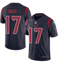 Men's Nike Houston Texans #17 Vyncint Smith Limited Navy Blue Rush Vapor Untouchable NFL Jersey