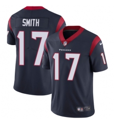 Men's Nike Houston Texans #17 Vyncint Smith Navy Blue Team Color Vapor Untouchable Limited Player NFL Jersey