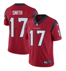 Men's Nike Houston Texans #17 Vyncint Smith Red Alternate Vapor Untouchable Limited Player NFL Jersey