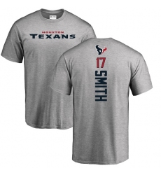 NFL Nike Houston Texans #17 Vyncint Smith Ash Backer T-Shirt