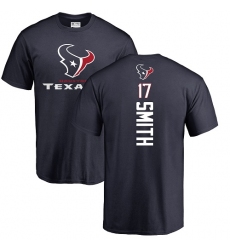 NFL Nike Houston Texans #17 Vyncint Smith Navy Blue Backer T-Shirt