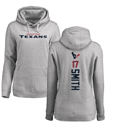 NFL Women's Nike Houston Texans #17 Vyncint Smith Ash Backer Pullover Hoodie