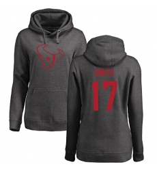 NFL Women's Nike Houston Texans #17 Vyncint Smith Ash One Color Pullover Hoodie