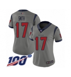 Women's Houston Texans #17 Vyncint Smith Limited Gray Inverted Legend 100th Season Football Jersey
