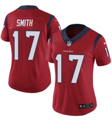Women's Nike Houston Texans #17 Vyncint Smith Red Alternate Vapor Untouchable Limited Player NFL Jersey