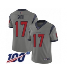 Youth Houston Texans #17 Vyncint Smith Limited Gray Inverted Legend 100th Season Football Jersey