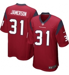 Men's Nike Houston Texans #31 Natrell Jamerson Game Red Alternate NFL Jersey