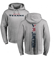 NFL Nike Houston Texans #31 Natrell Jamerson Ash Backer Pullover Hoodie