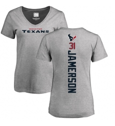 NFL Women's Nike Houston Texans #31 Natrell Jamerson Ash Backer T-Shirt