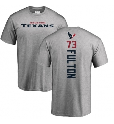 NFL Nike Houston Texans #73 Zach Fulton Ash Backer T-Shirt