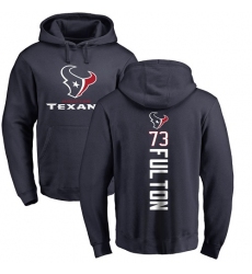 NFL Nike Houston Texans #73 Zach Fulton Navy Blue Backer Pullover Hoodie