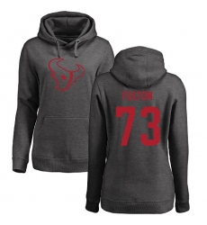 NFL Women's Nike Houston Texans #73 Zach Fulton Ash One Color Pullover Hoodie