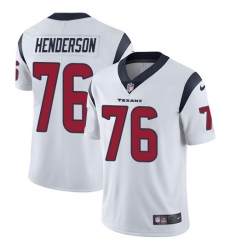 Men's Nike Houston Texans #76 Seantrel Henderson White Vapor Untouchable Limited Player NFL Jersey