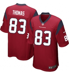 Men's Nike Houston Texans #83 Jordan Thomas Game Red Alternate NFL Jersey