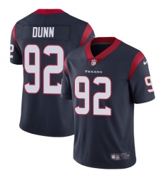 Men's Nike Houston Texans #92 Brandon Dunn Navy Blue Team Color Vapor Untouchable Limited Player NFL Jersey
