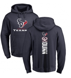 NFL Nike Houston Texans #92 Brandon Dunn Navy Blue Backer Pullover Hoodie