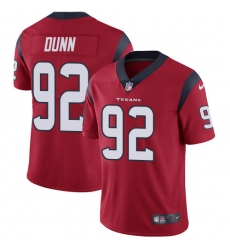 Youth Nike Houston Texans #92 Brandon Dunn Red Alternate Vapor Untouchable Limited Player NFL Jersey