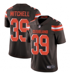 Youth Nike Cleveland Browns #39 Terrance Mitchell Brown Team Color Vapor Untouchable Limited Player NFL Jersey
