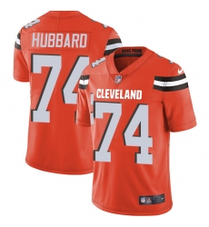Youth Nike Cleveland Browns #74 Chris Hubbard Orange Alternate Vapor Untouchable Limited Player NFL Jersey