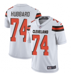 Youth Nike Cleveland Browns #74 Chris Hubbard White Vapor Untouchable Limited Player NFL Jersey
