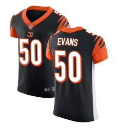 Men's Nike Cincinnati Bengals #50 Jordan Evans Black Team Color Vapor Untouchable Elite Player NFL Jersey