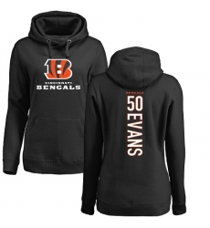 NFL Women's Nike Cincinnati Bengals #50 Jordan Evans Black Backer Pullover Hoodie