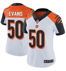Women's Nike Cincinnati Bengals #50 Jordan Evans White Vapor Untouchable Limited Player NFL Jersey