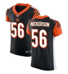 Men's Nike Cincinnati Bengals #56 Hardy Nickerson Black Team Color Vapor Untouchable Elite Player NFL Jersey