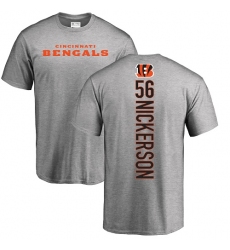 NFL Nike Cincinnati Bengals #56 Hardy Nickerson Ash Backer T-Shirt