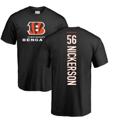 NFL Nike Cincinnati Bengals #56 Hardy Nickerson Black Backer T-Shirt