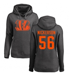 NFL Women's Nike Cincinnati Bengals #56 Hardy Nickerson Ash One Color Pullover Hoodie