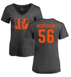 NFL Women's Nike Cincinnati Bengals #56 Hardy Nickerson Ash One Color T-Shirt