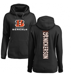 NFL Women's Nike Cincinnati Bengals #56 Hardy Nickerson Black Backer Pullover Hoodie