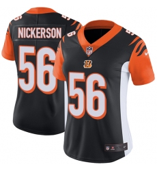 Women's Nike Cincinnati Bengals #56 Hardy Nickerson Black Team Color Vapor Untouchable Limited Player NFL Jersey