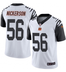 Youth Nike Cincinnati Bengals #56 Hardy Nickerson Limited White Rush Vapor Untouchable NFL Jersey